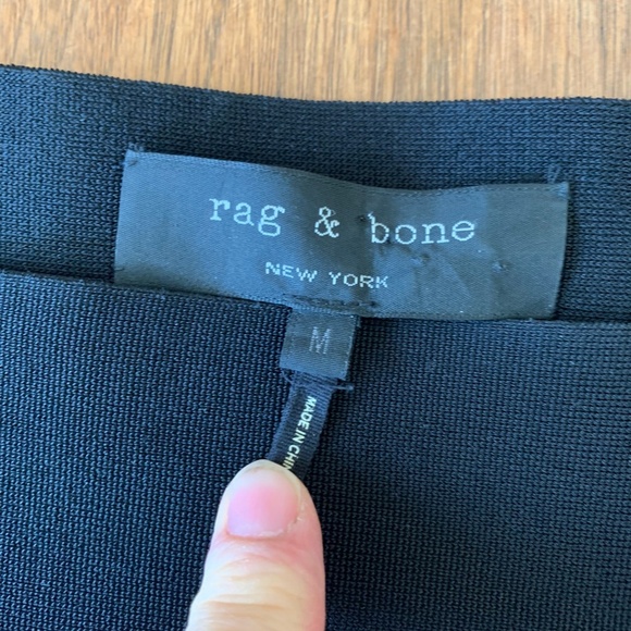 Rag & Bone Black Knit Short Sleeve Top (Size medium) | - Picture 7 of 7